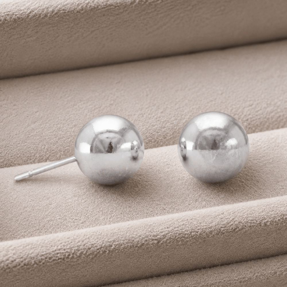 8mm Ball Stud Earrings