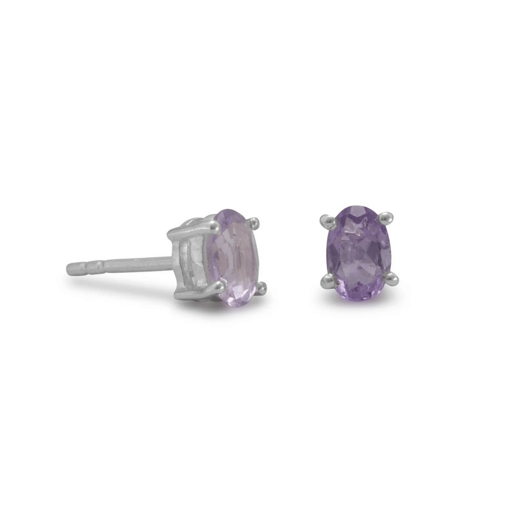 Oval Stud Earrings