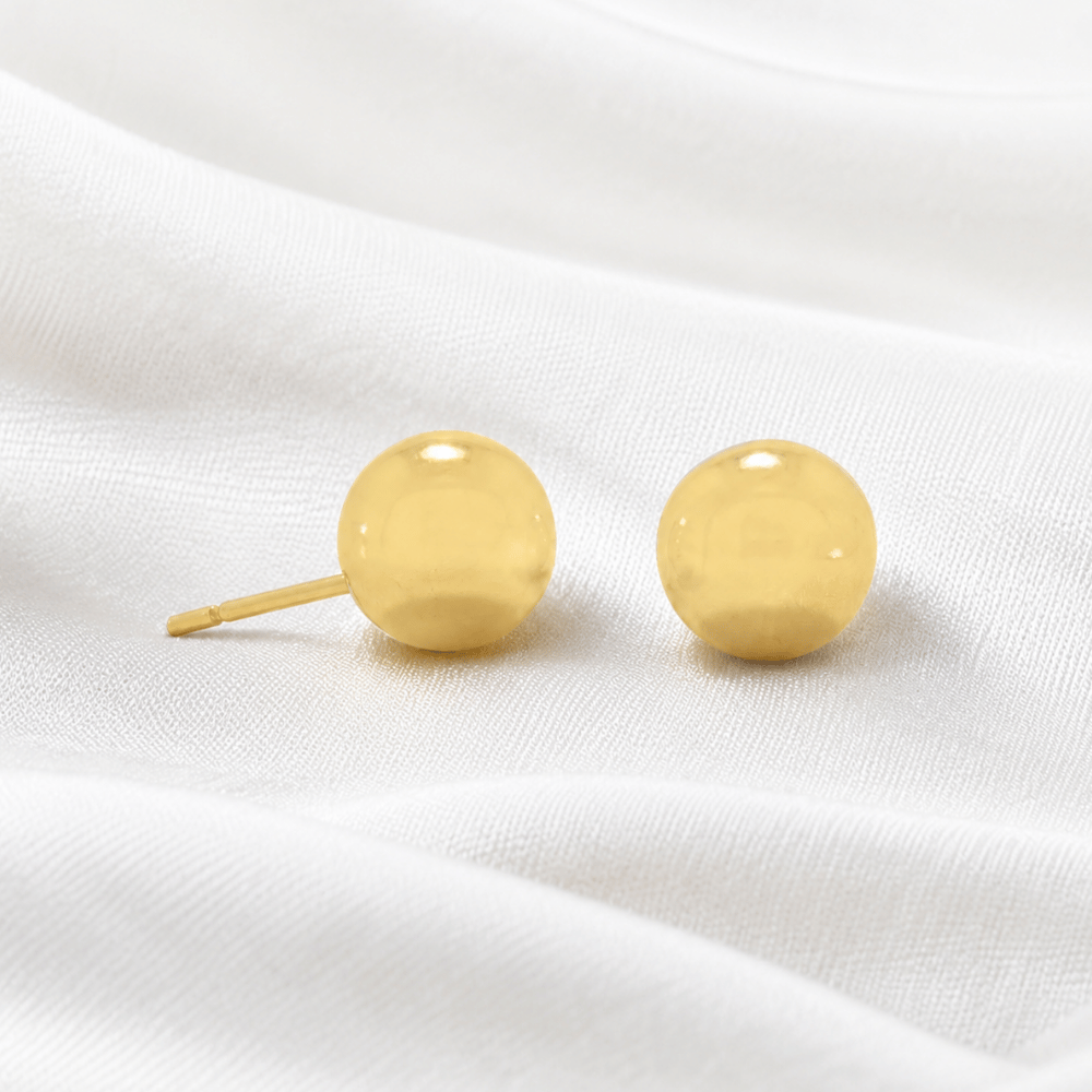 8mm Ball Stud Earrings