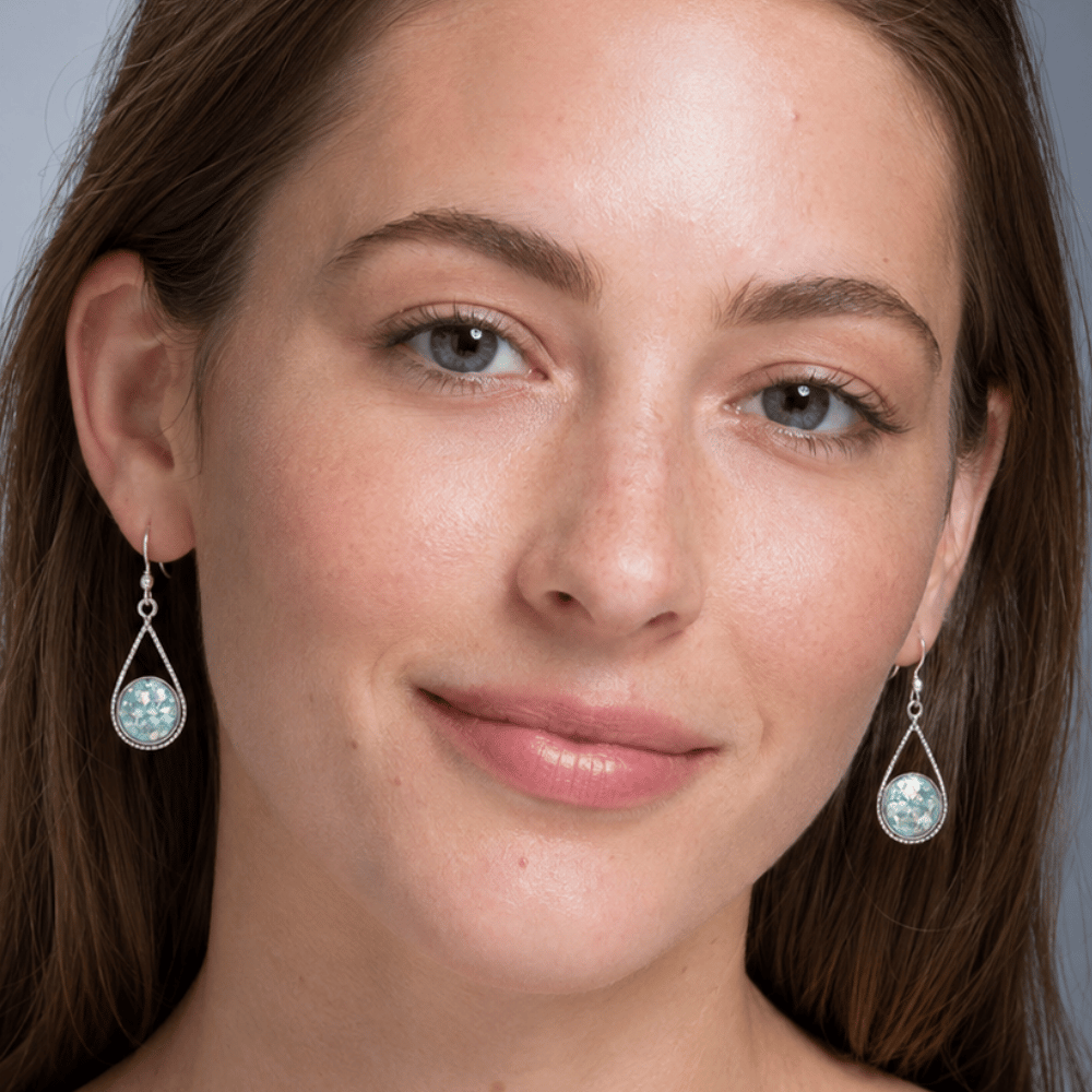 Roman Glass Drop Earrings