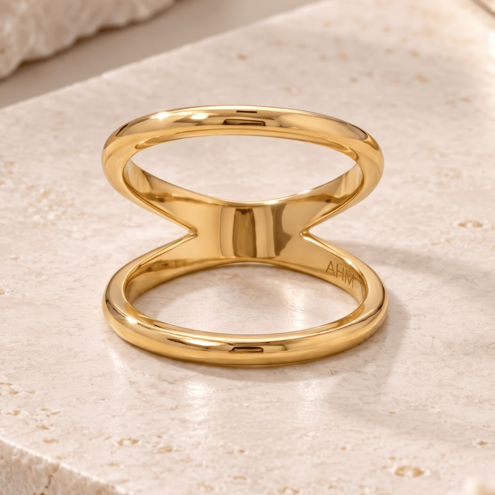 Double Band Knuckle Ring