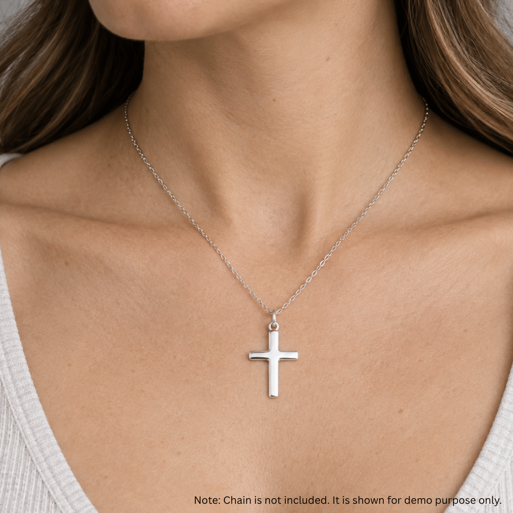 Plain Polished Cross Pendant