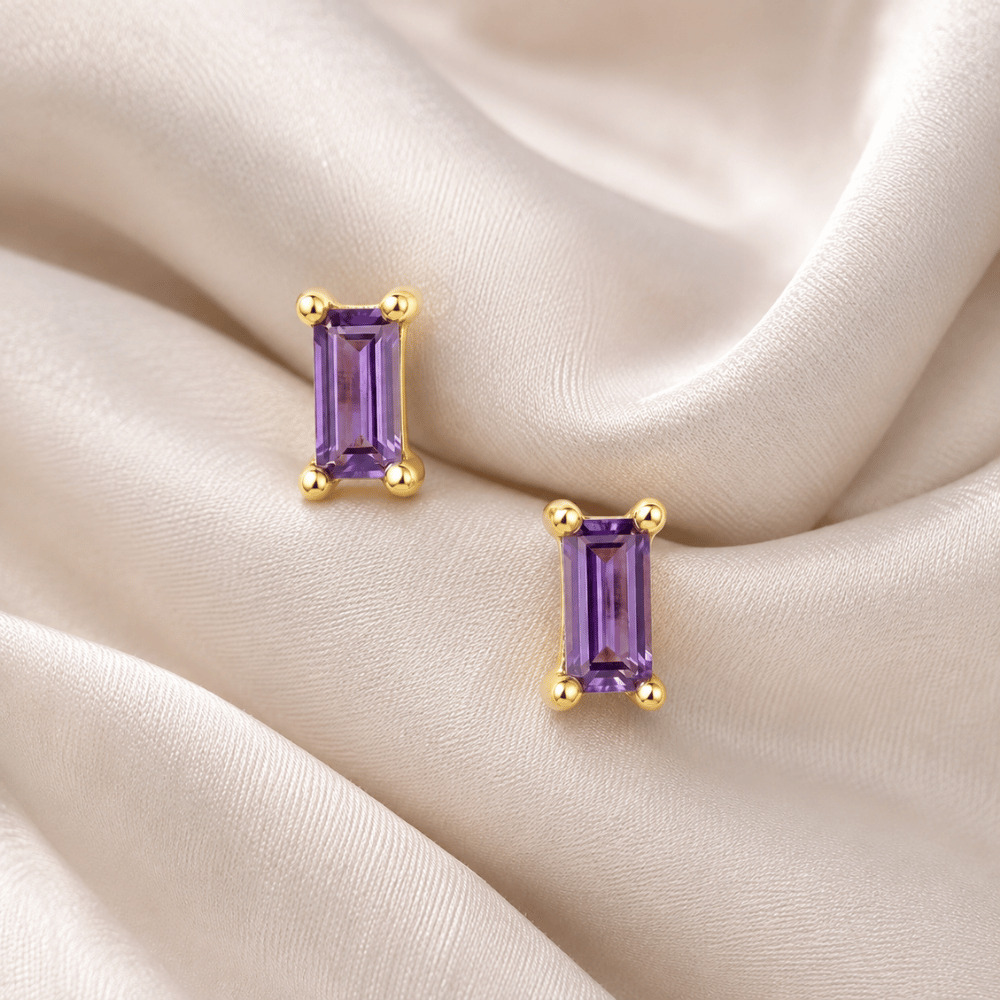 Baguette CZ Earrings