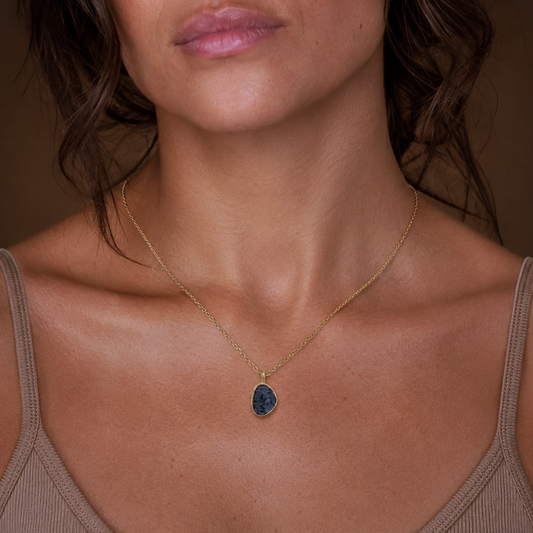 16" + 2" 14 Karat Gold Plated Diamond Chip Necklace
