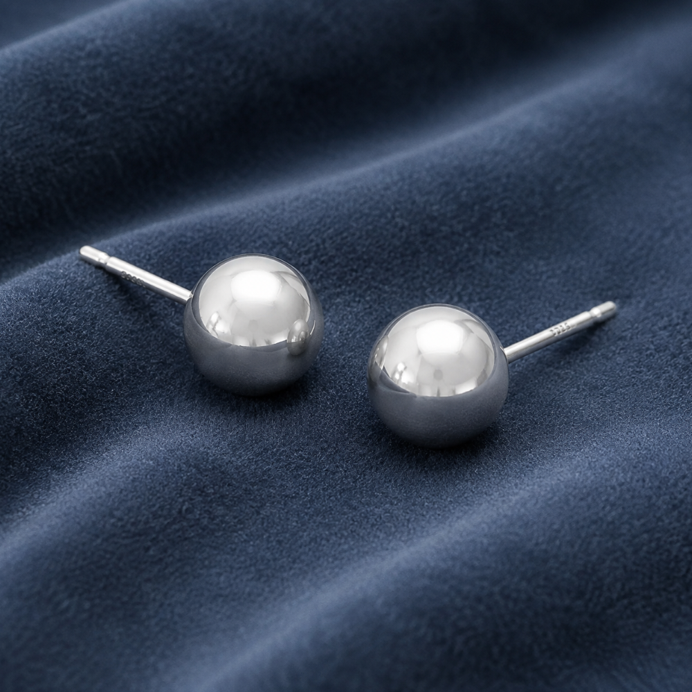 Ball Stud Earrings