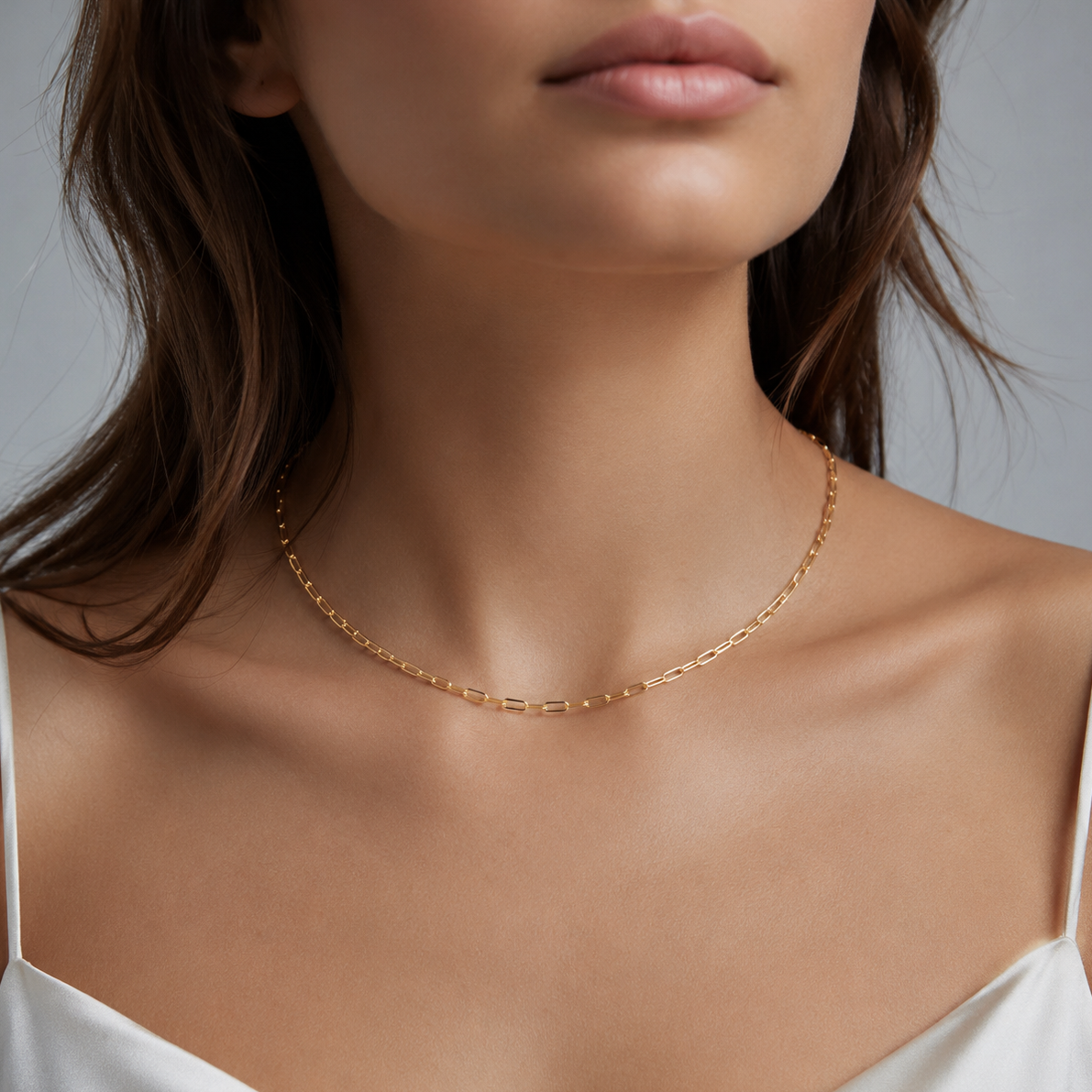14/20 Gold Filled Paperclip Chain Necklace - 2.8mm