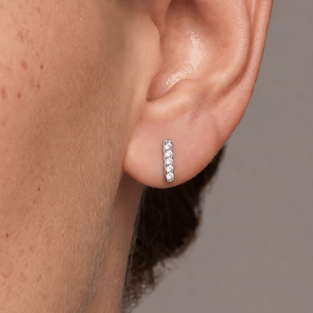 Mini CZ Bar Studs