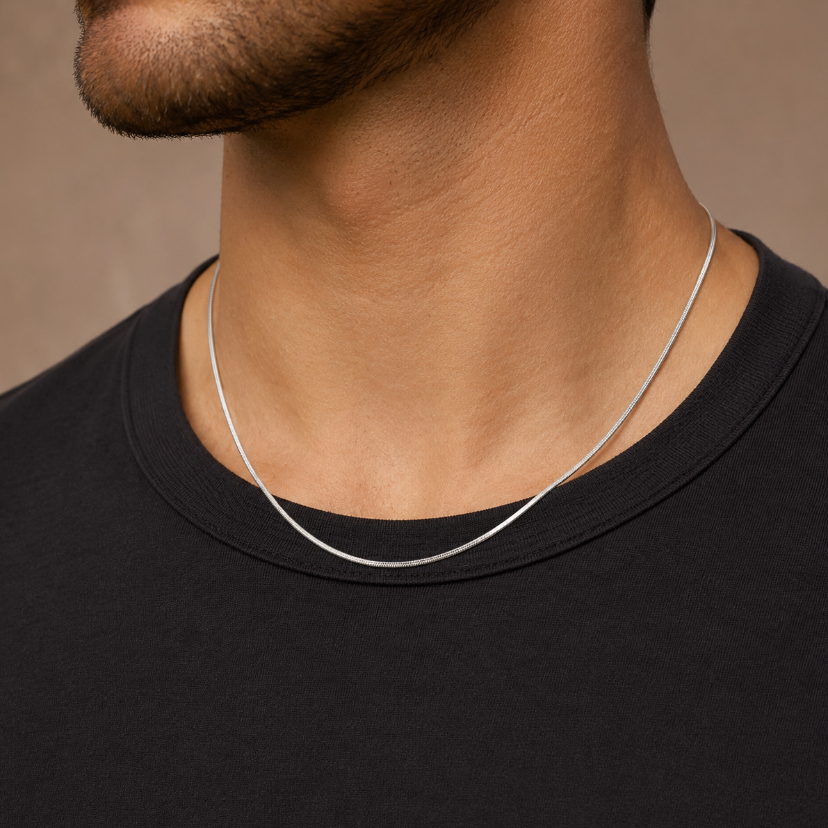 925 Sterling Silver Italian Snake Chain Necklace - 1.5mm