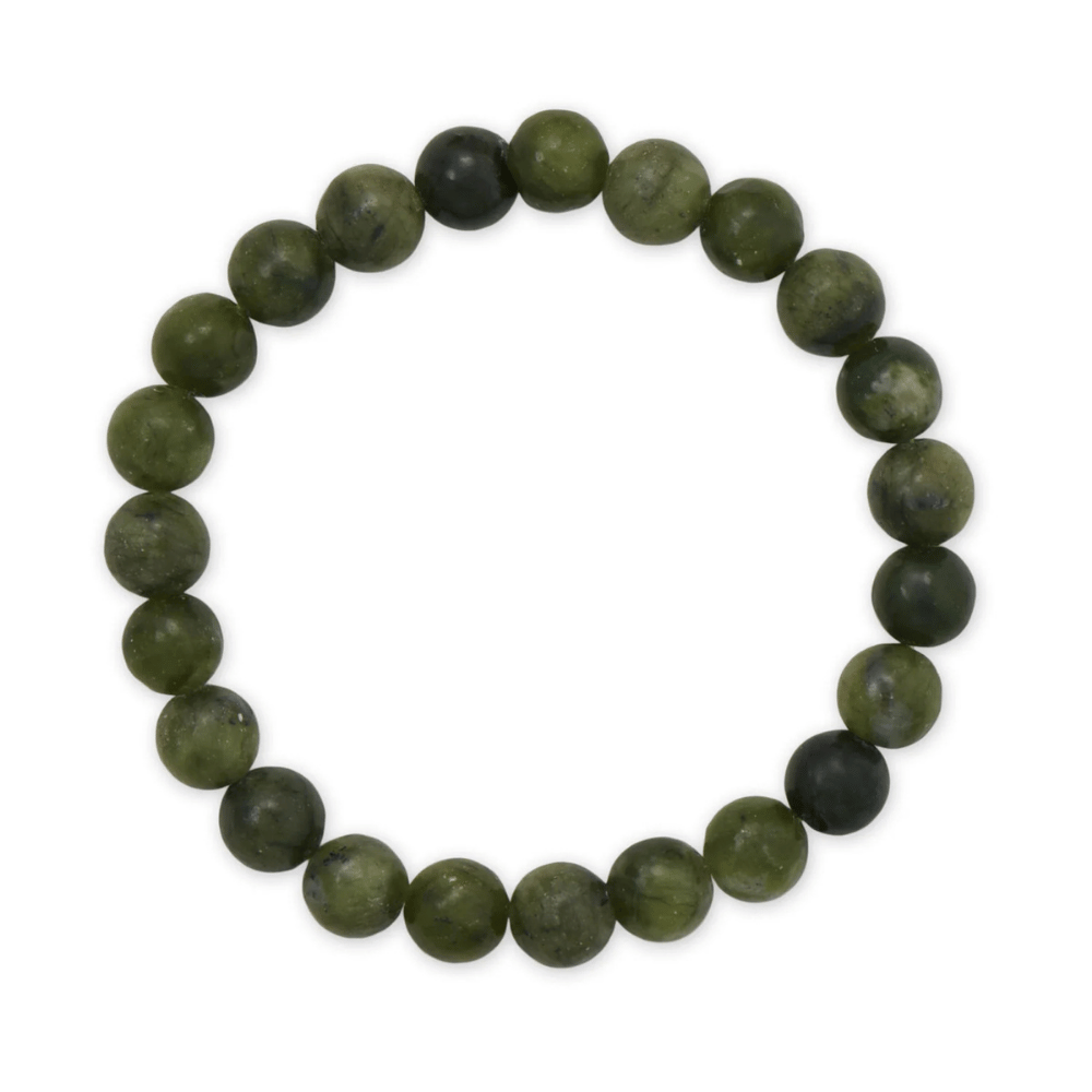 8mm Round Stone Bead Stretch Bracelet