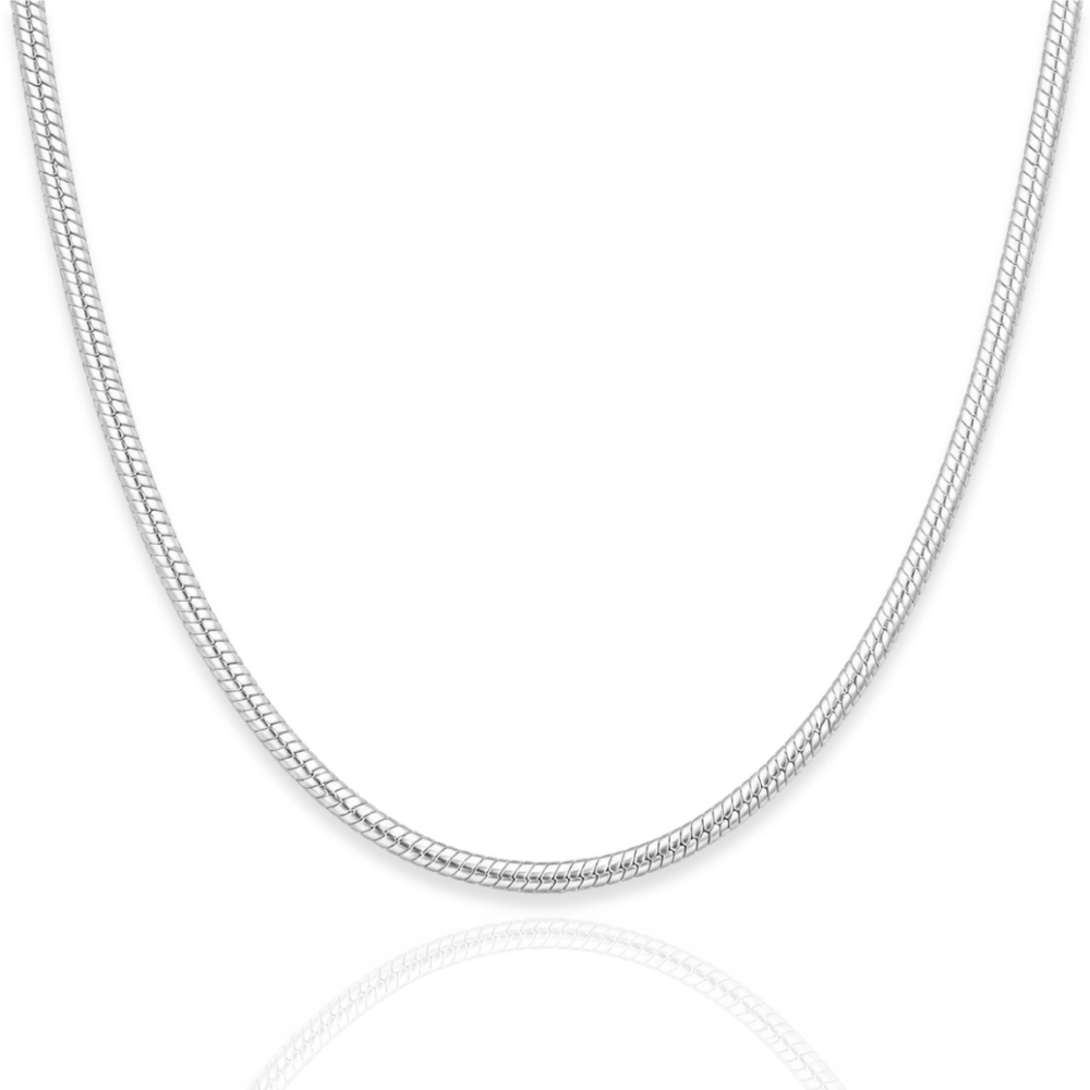 925 Sterling Silver Snake Chain Necklace - 2.6mm