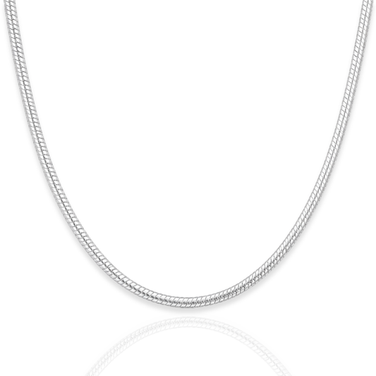925 Sterling Silver Snake Chain Necklace - 2.6mm