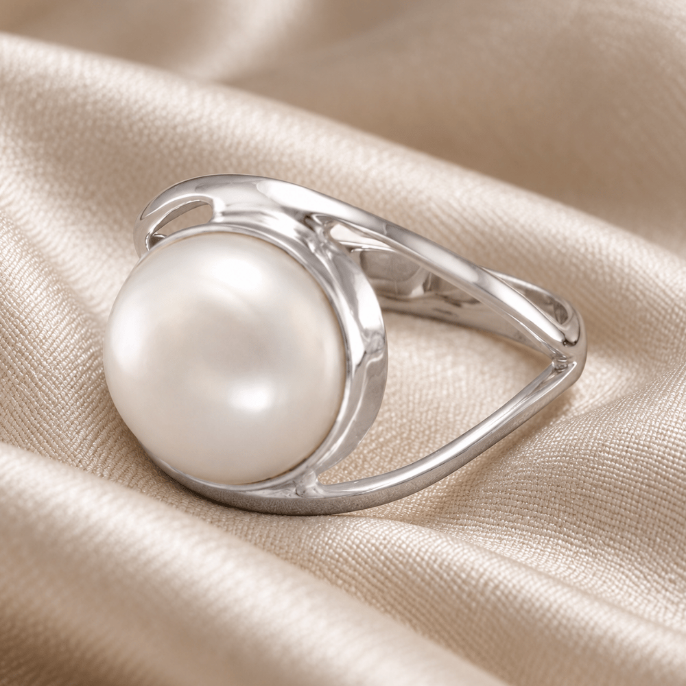Cultured Freshwater Pearl Open Band Ring
