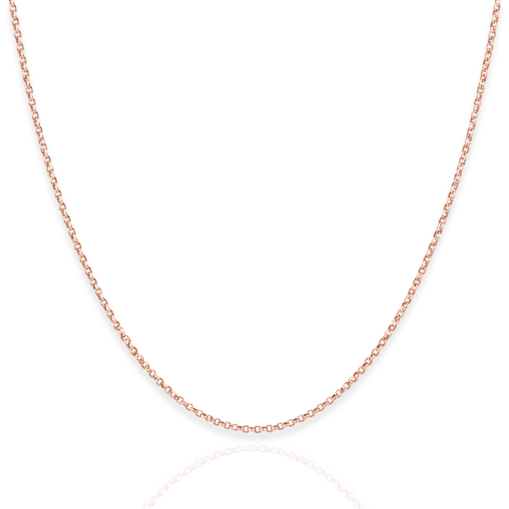 14/20 Pink Gold Filled 020 Rolo Chain Necklace - 1mm