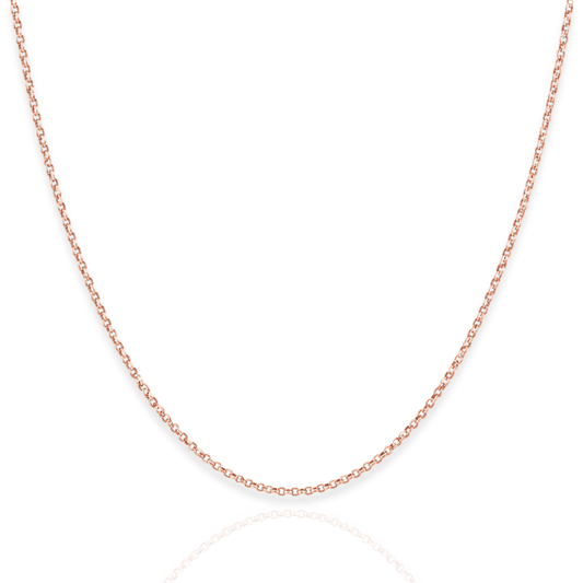 14/20 Pink Gold Filled 020 Rolo Chain Necklace - 1mm