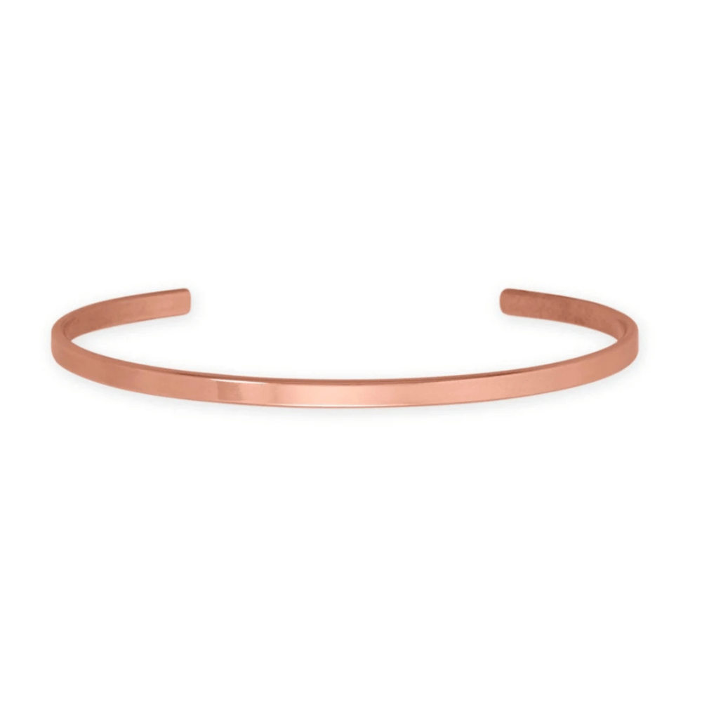 3.2mm Solid Copper Cuff Bracelet