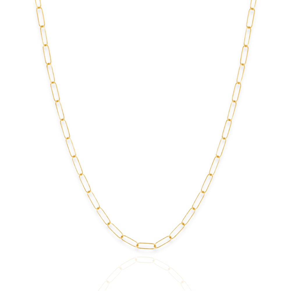 14/20 Gold Filled Paperclip Chain Necklace - 2.8mm