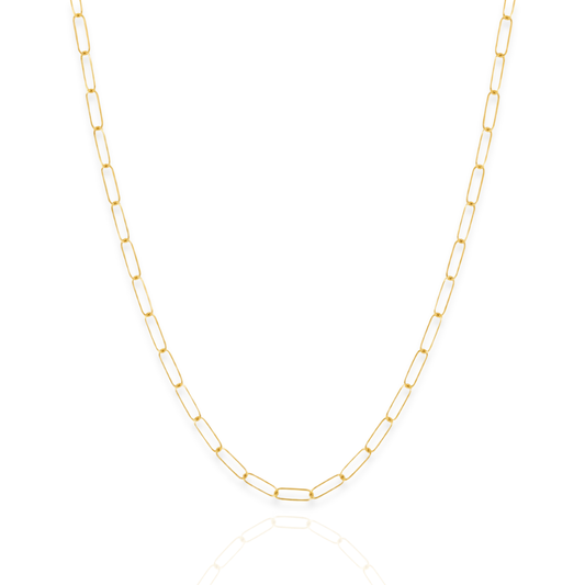 14/20 Gold Filled Paperclip Chain Necklace - 2.8mm