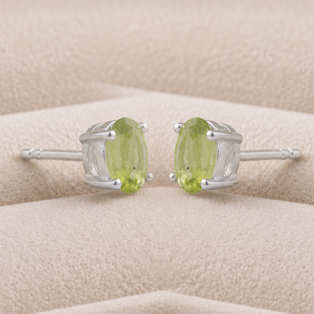 Oval Stud Earrings