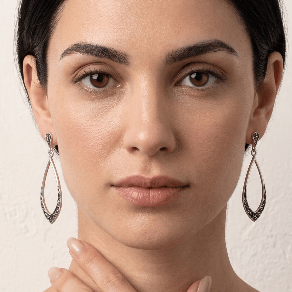 Marcasite Drop Earrings