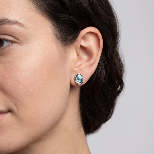 Abalone Shell Stud Earrings