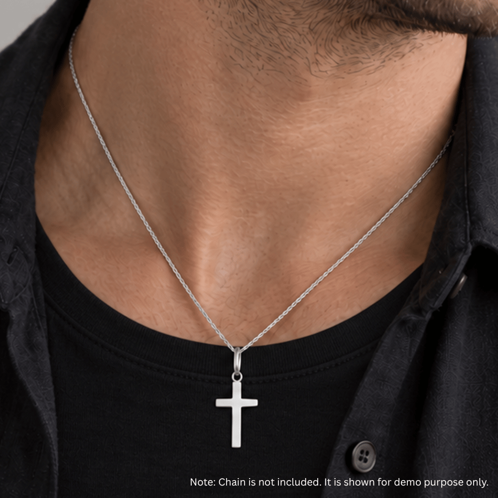 Polished Medium Cross Charm