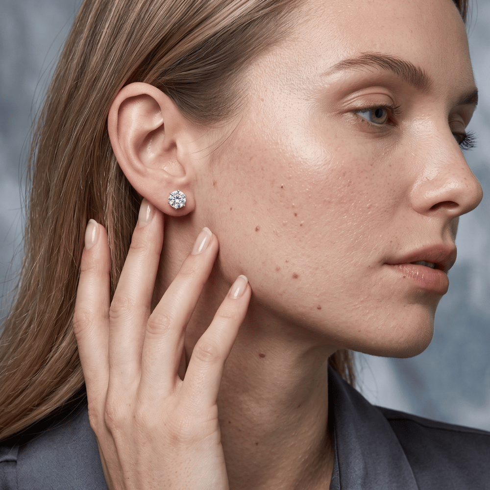 Cubic Zirconia Stud Earrings