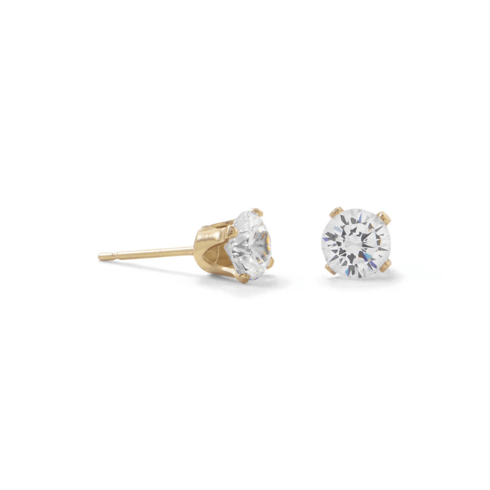 14/20 Gold Filled CZ Stud Earrings