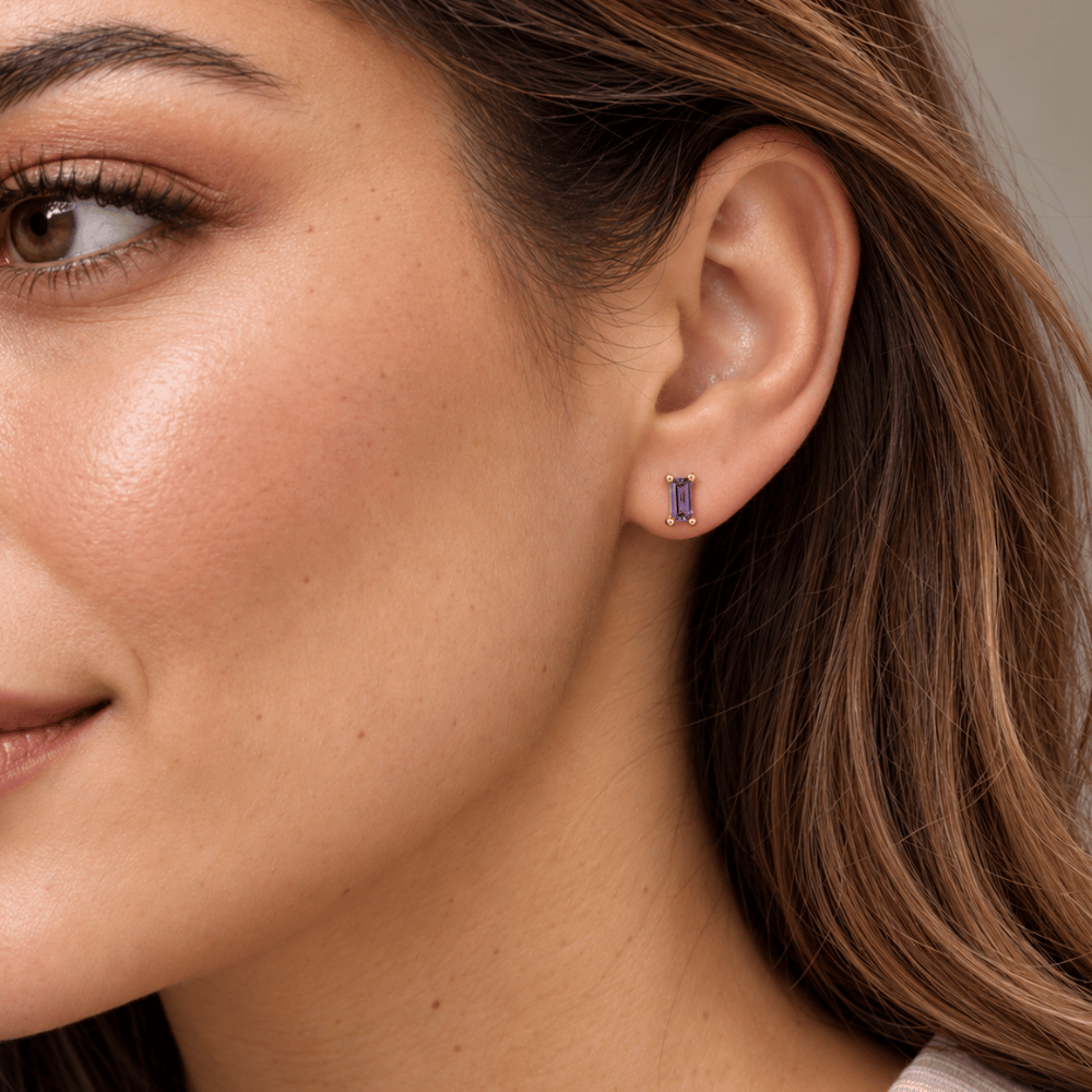 Baguette CZ Earrings