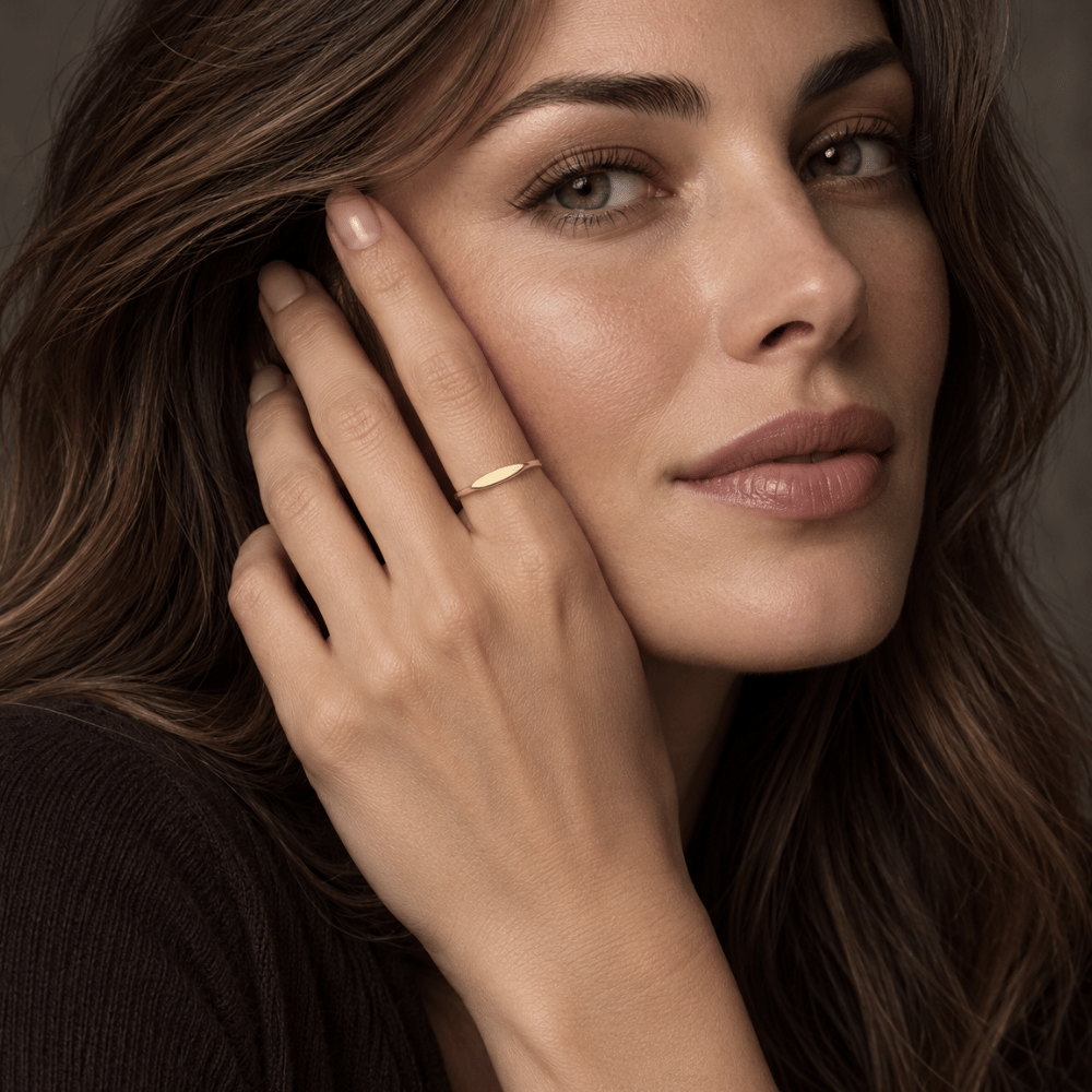 Dainty Flat Top Ring