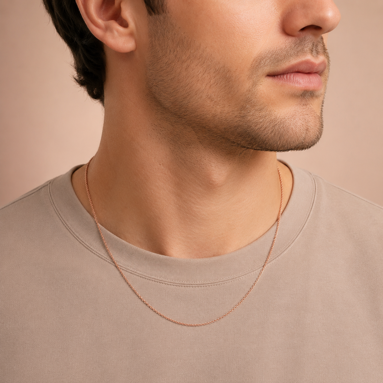 14/20 Pink Gold Filled 020 Rolo Chain Necklace - 1mm