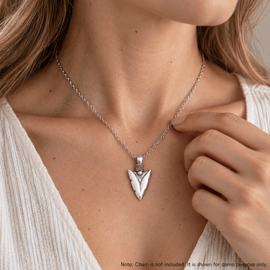 Oxidized Arrowhead Pendant