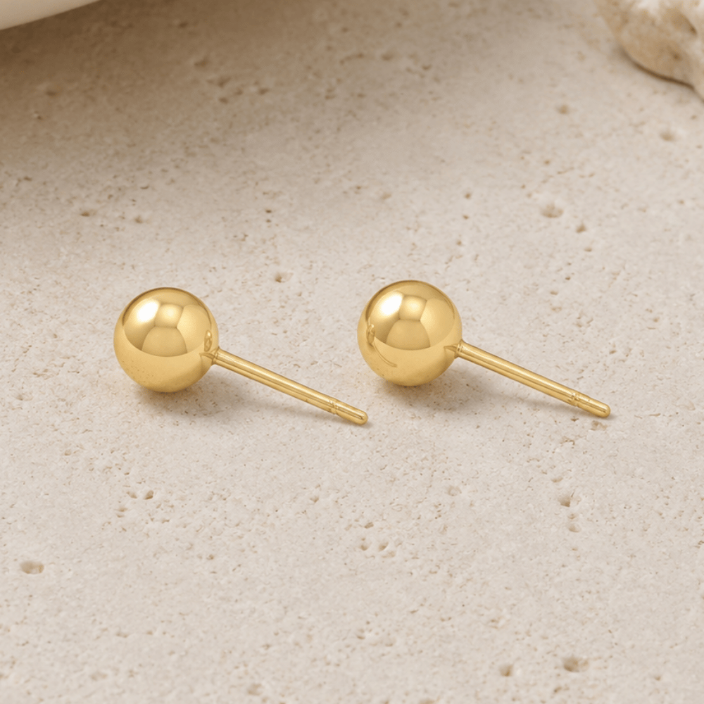 6mm Ball Stud Earrings