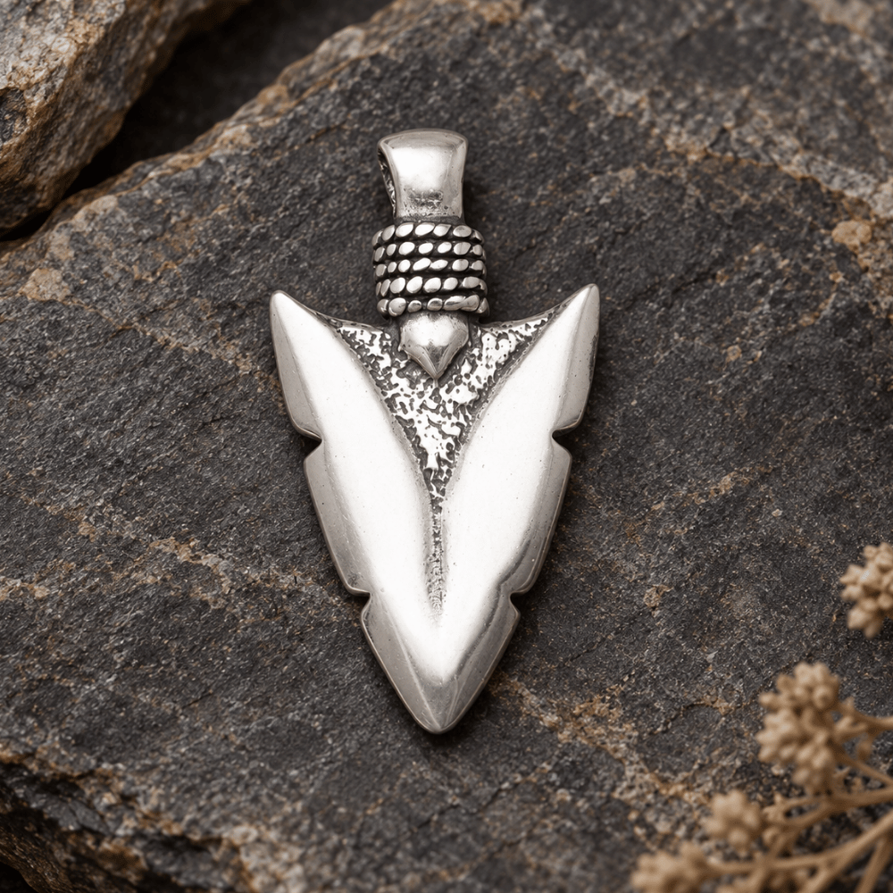 Oxidized Arrowhead Pendant