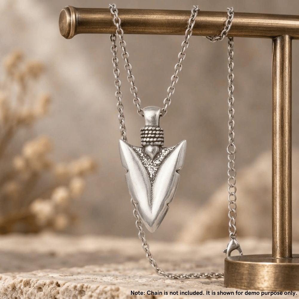Oxidized Arrowhead Pendant