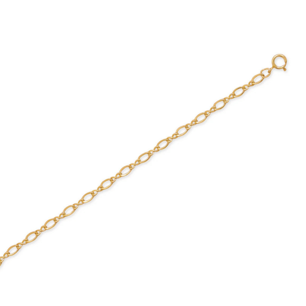 9" + 1" 14/20 Gold Filled Figure 8 Chain Anklet