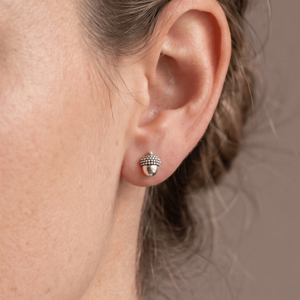 Cute Acorn Stud Earrings