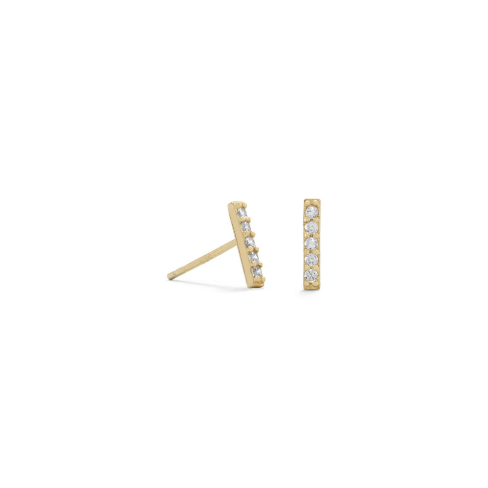 Mini CZ Bar Studs