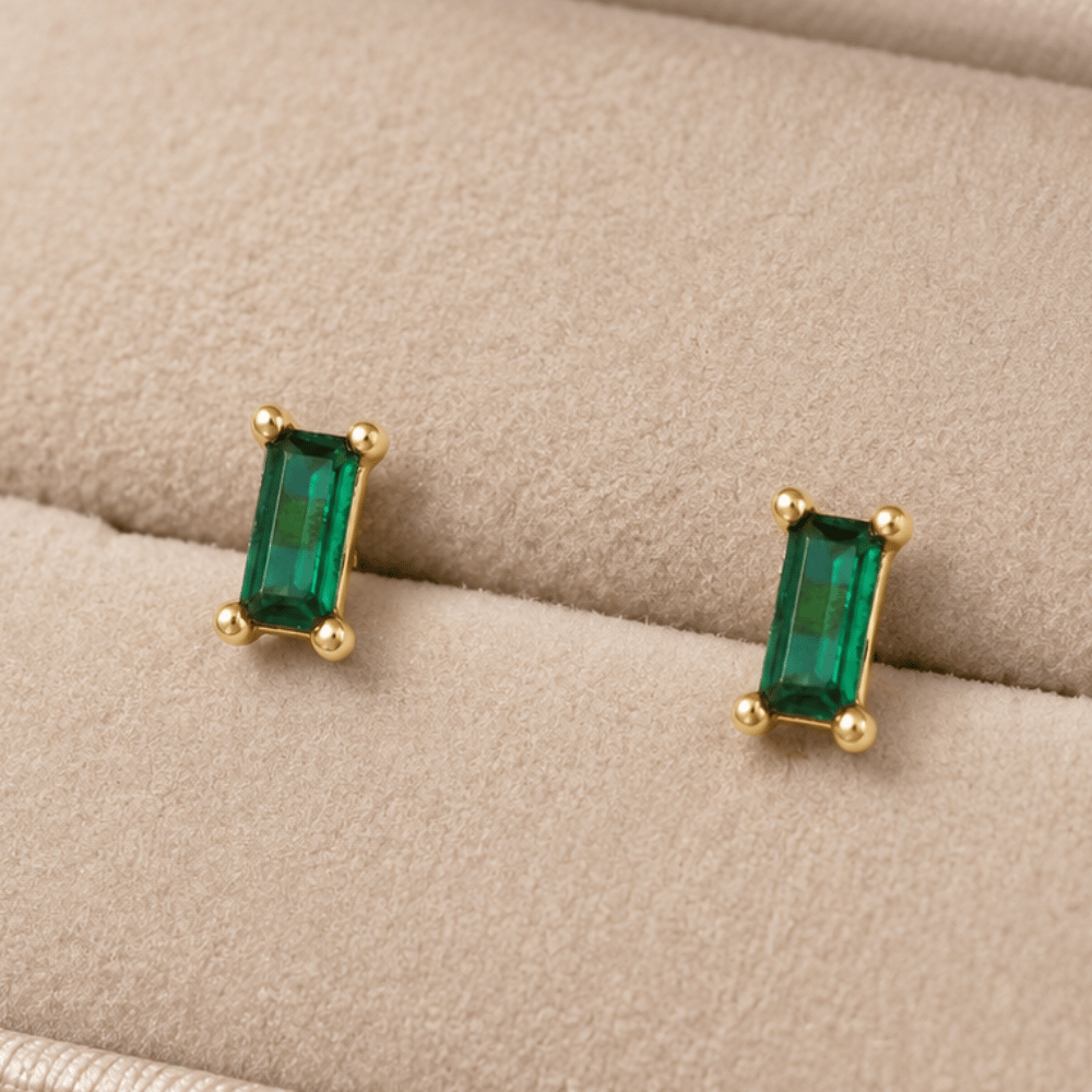 Baguette CZ Earrings