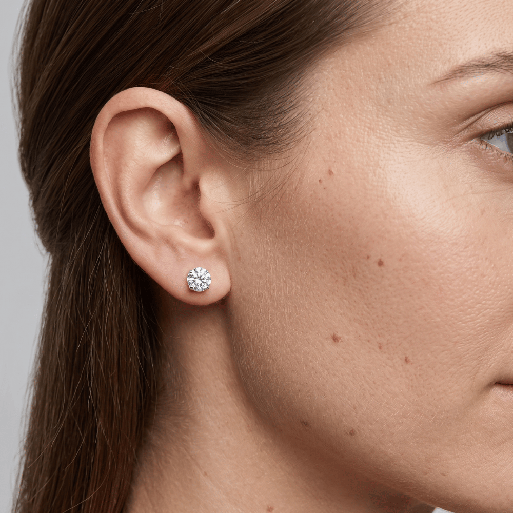 Cubic Zirconia Stud Earrings