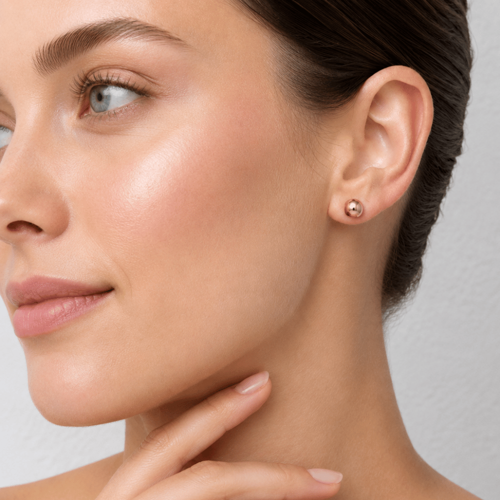 8mm Ball Stud Earrings