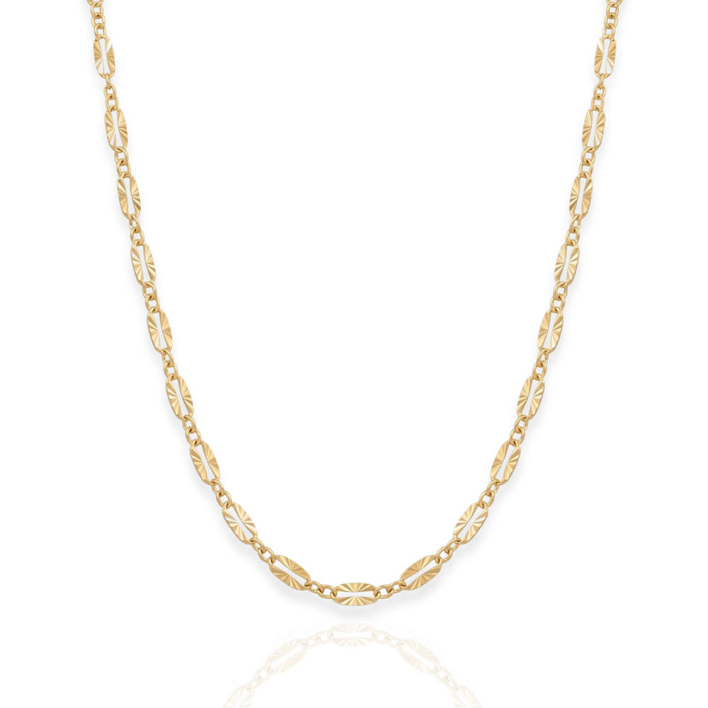 14/20 Gold Filled Starburst Chain Necklace - 2.5mm