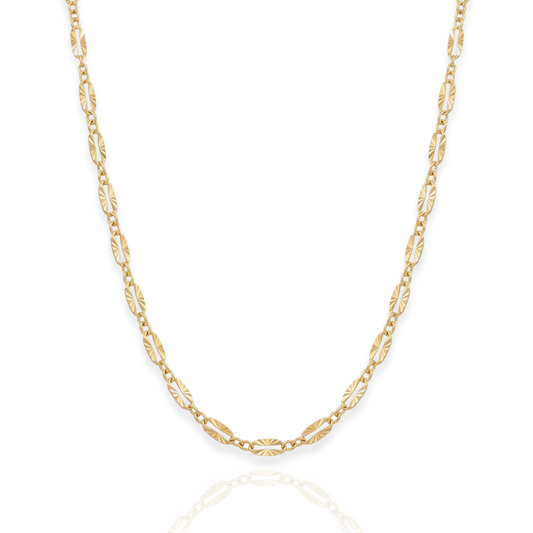 14/20 Gold Filled Starburst Chain Necklace - 2.5mm