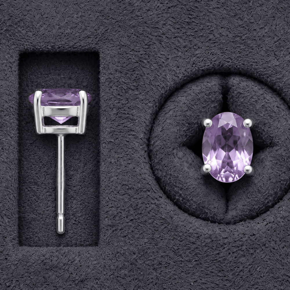 Oval Stud Earrings