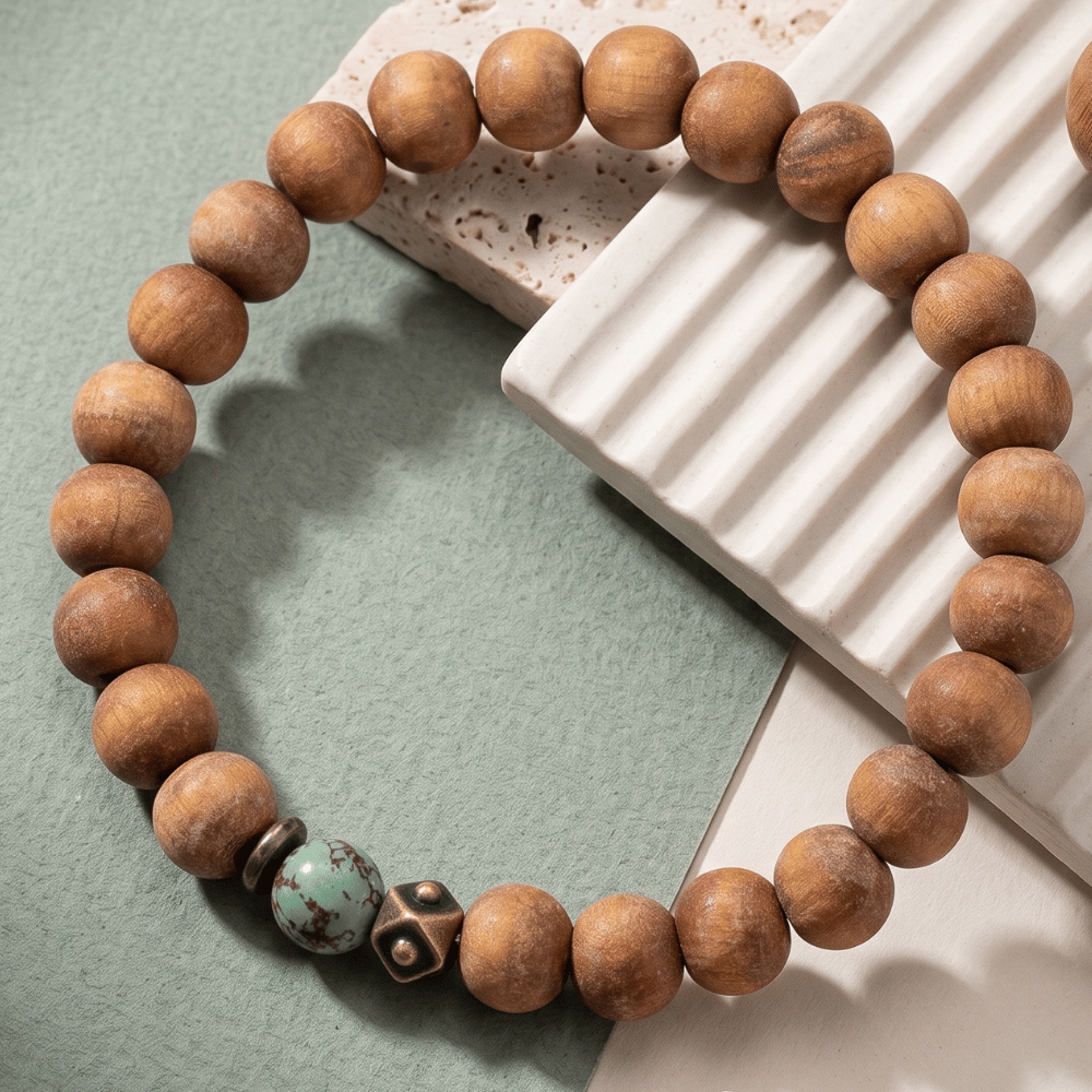 Wood Bead Fashion Stretch Bracelet