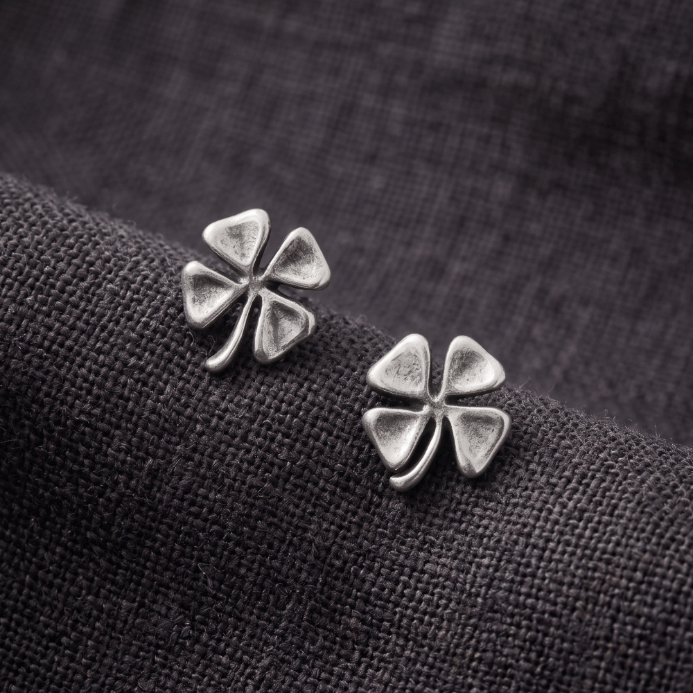 Four Leaf Clover Stud Earrings