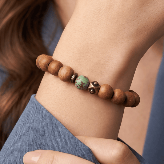 Wood Bead Fashion Stretch Bracelet