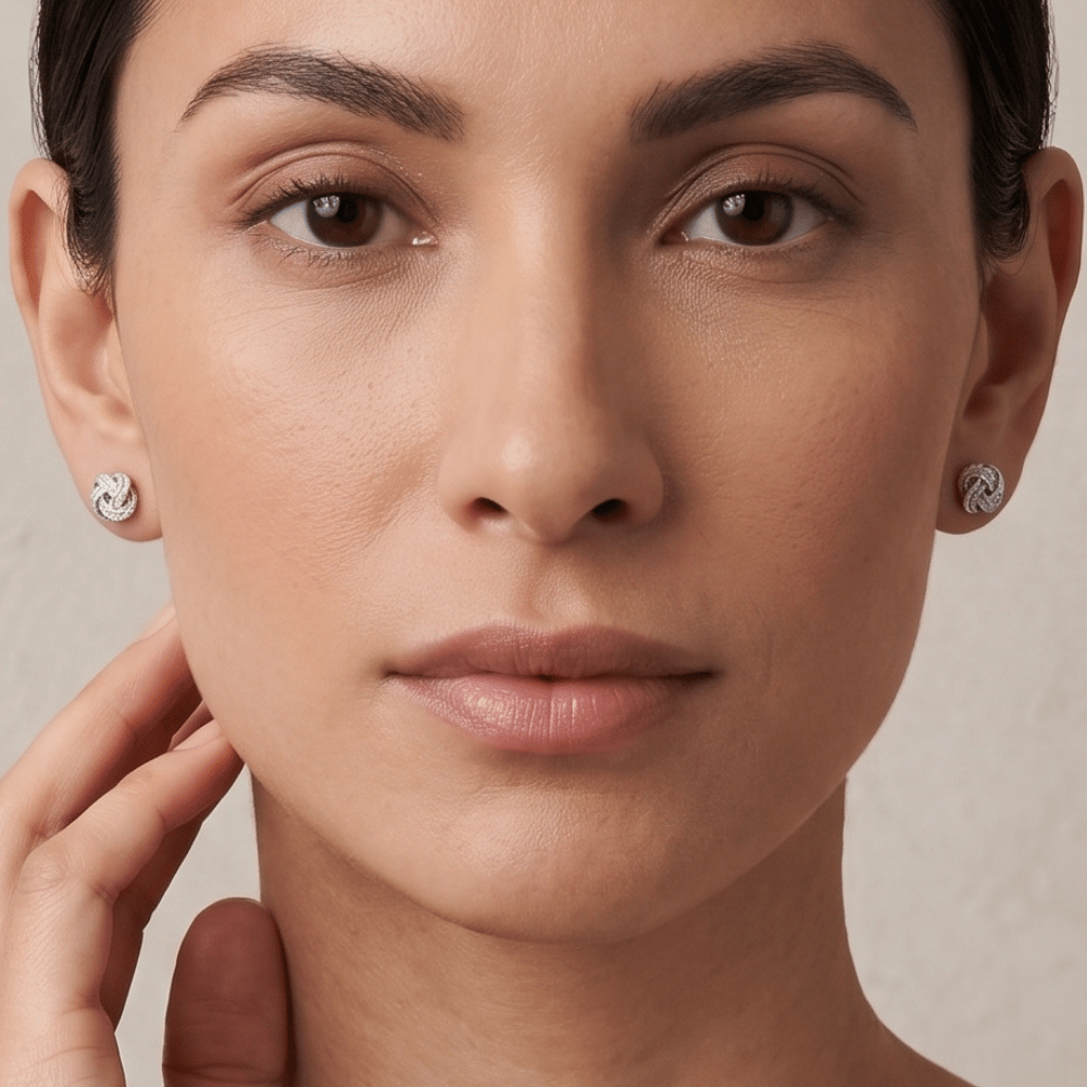 Love Knot Stud Earrings