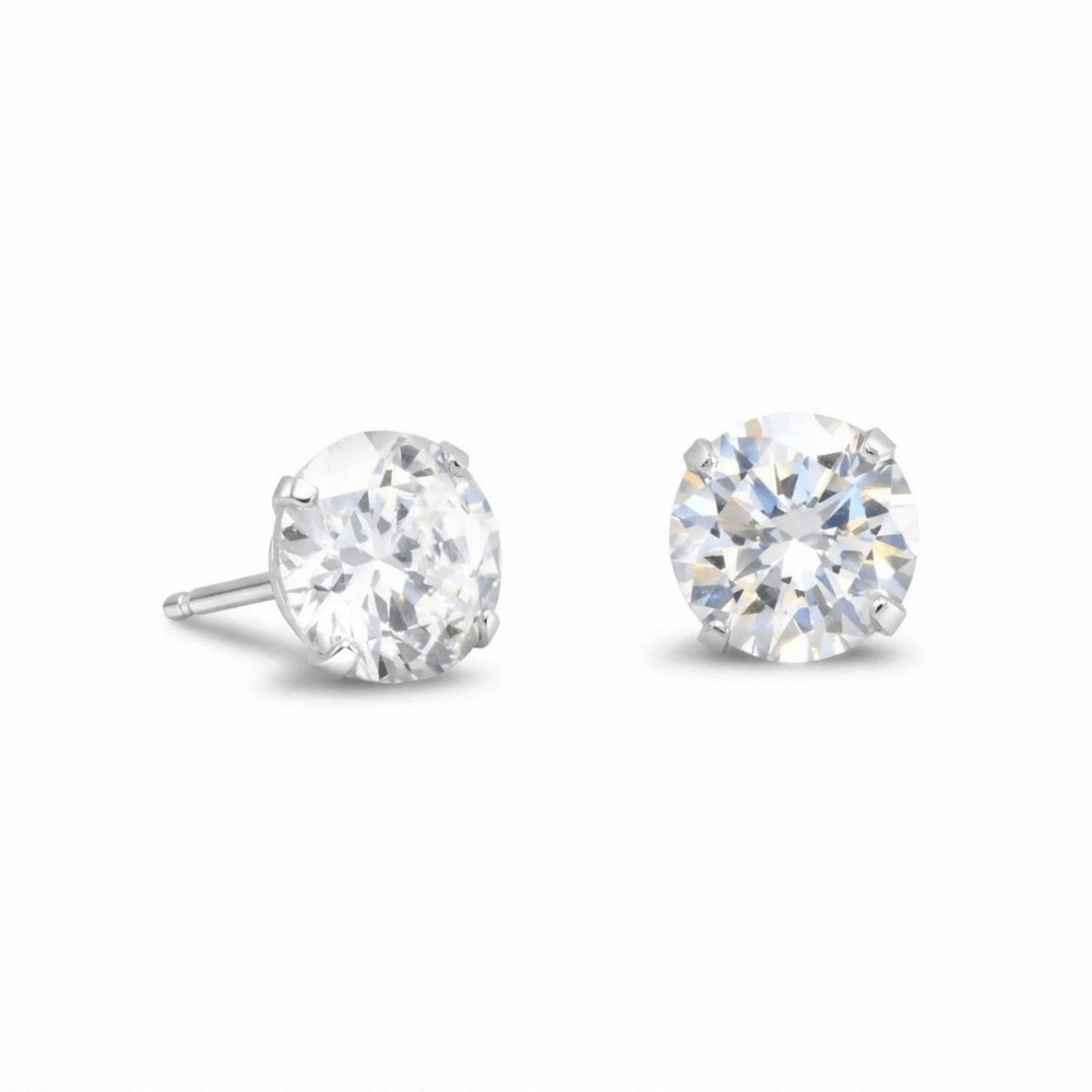 Cubic Zirconia Stud Earrings