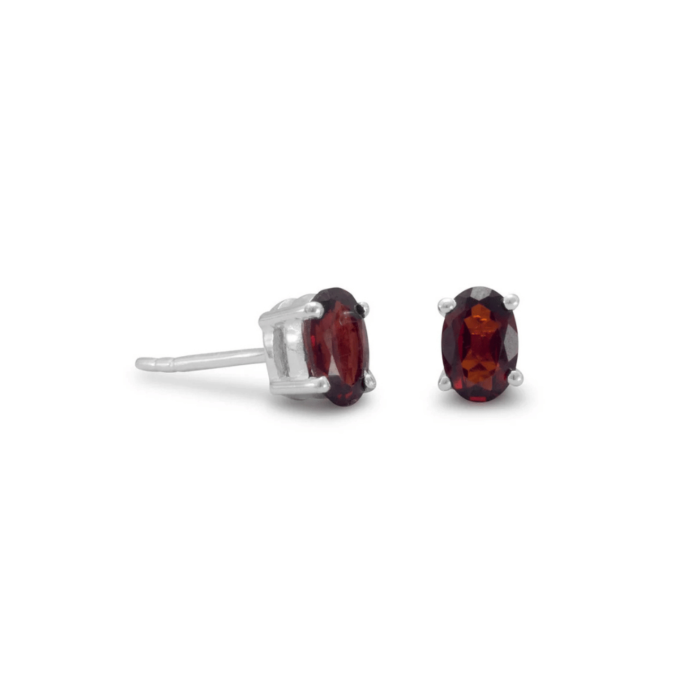 Oval Stud Earrings