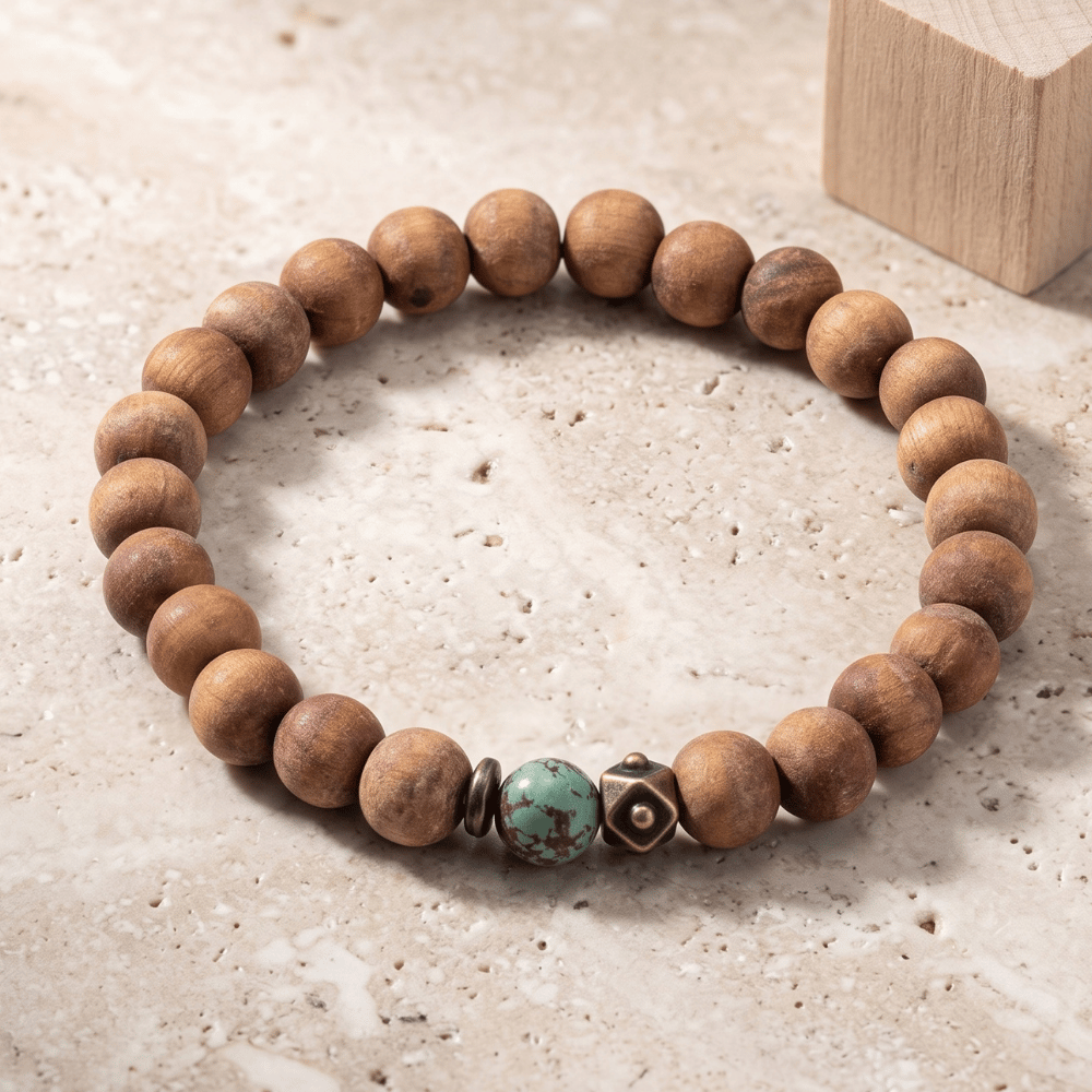 Wood Bead Fashion Stretch Bracelet